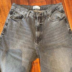 Zara Charcoal Wide Leg Jeans